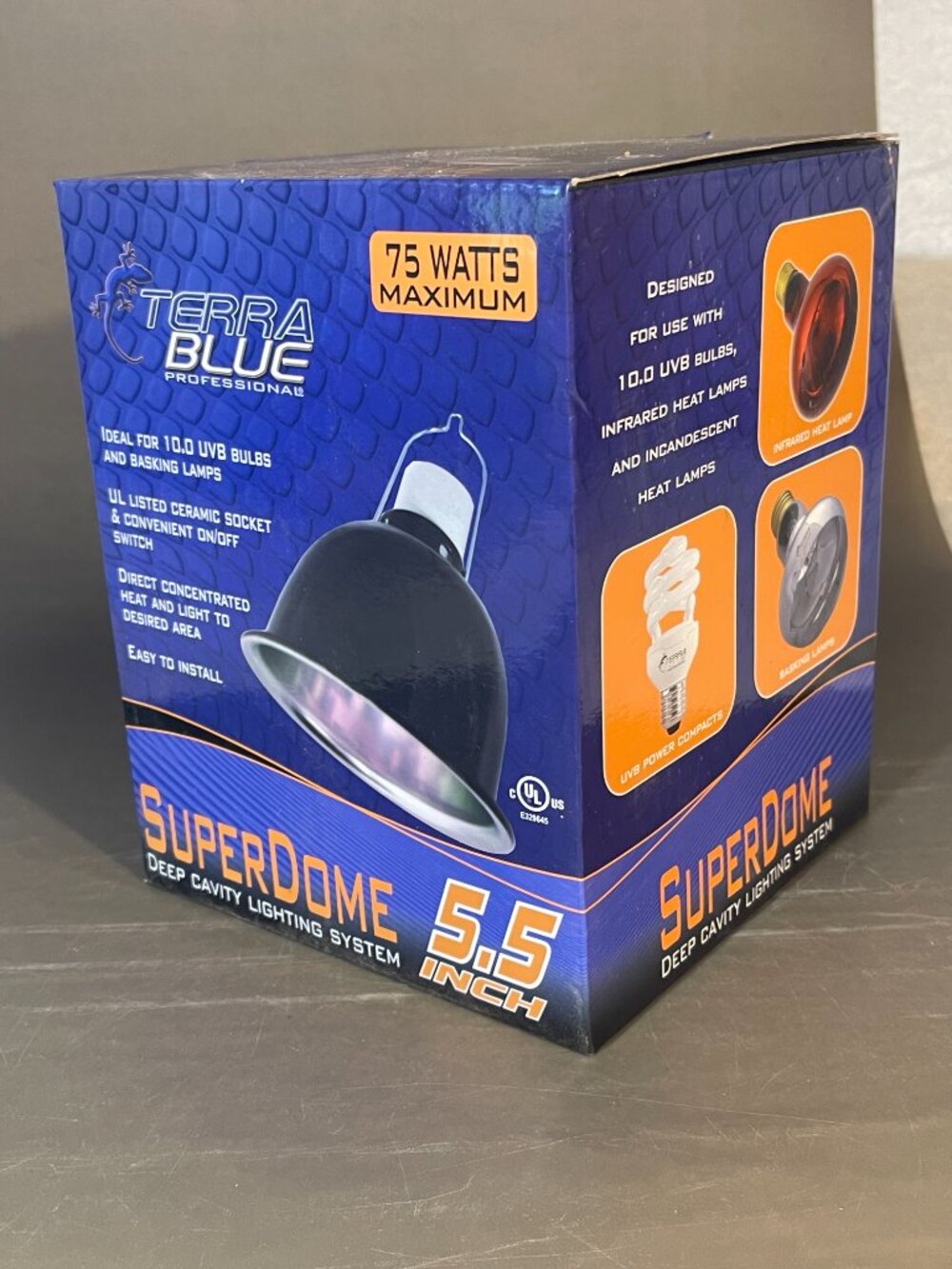 Terra Blue professional Super Dome heat light fixture 5.5" (1665)
